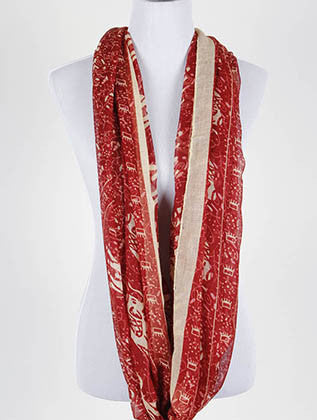 SCARF   ELEPHANT PRINT  JTF99411RED - Scarvesnthangs
 - 3