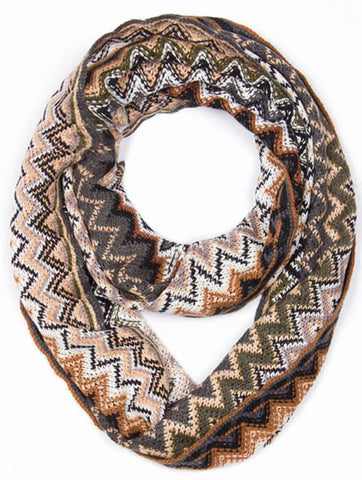 SCARF   KNITTED  JTF995012BRO - Scarvesnthangs
 - 2