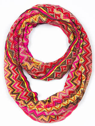SCARF   KNITTED  JTF995012PNK - Scarvesnthangs
 - 1