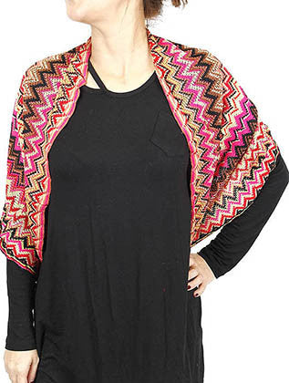 SCARF   KNITTED  JTF995012PNK - Scarvesnthangs
 - 3