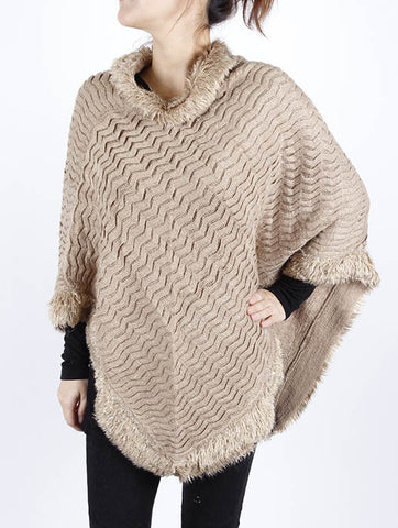 SCARF   METALLIC THREAD ACCENT  JTF9962BRO - Scarvesnthangs
 - 2