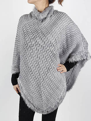 SCARF   METALLIC THREAD ACCENT  JTF9962GRY