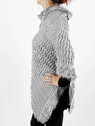 SCARF   METALLIC THREAD ACCENT  JTF9962GRY - Scarvesnthangs
 - 3