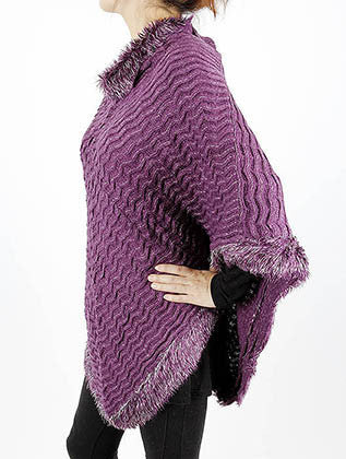 SCARF   METALLIC THREAD ACCENT  JTF9962PUR - Scarvesnthangs
 - 3