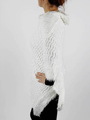 SCARF   METALLIC THREAD ACCENT  JTF9962WHT - Scarvesnthangs
 - 3