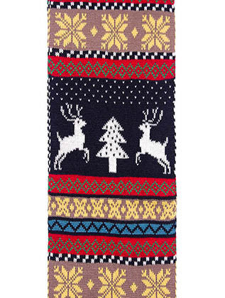SCARF   CHRISTMAS THEME  JTF99651BLK - Scarvesnthangs
 - 3
