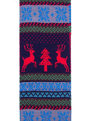 SCARF   CHRISTMAS THEME  JTF99651NVY - Scarvesnthangs
 - 3