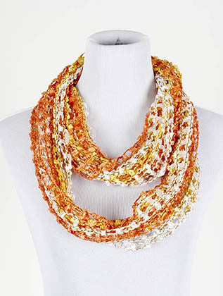 SCARF   METALLIC NETTING  JTF99694TCMLT