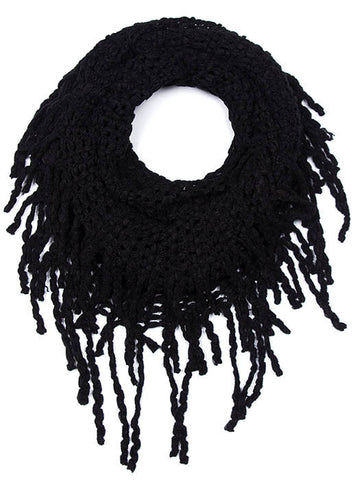 SCARF   KNITTED  JTF99839BLK - Scarvesnthangs
 - 2