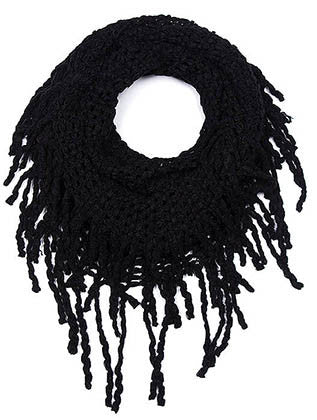 SCARF   KNITTED  JTF99839BLK