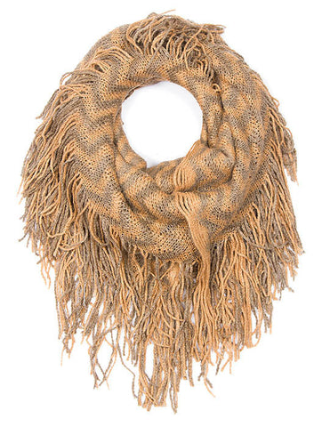 SCARF   KNITTED  JTF99852BRO - Scarvesnthangs
 - 2