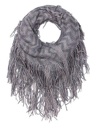 SCARF   KNITTED  JTF99852GRY
