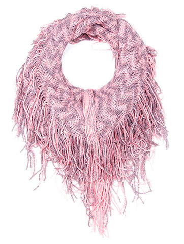 SCARF   KNITTED  JTF99852PNK - Scarvesnthangs
 - 2