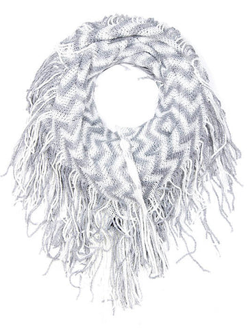 SCARF   KNITTED  JTF99852WHT - Scarvesnthangs
 - 2