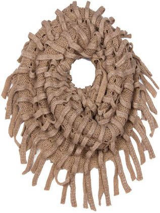 SCARF   KNITTED  JTF99861BRO - Scarvesnthangs
 - 1