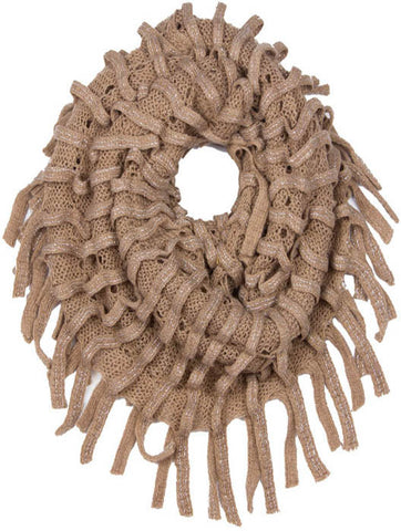 SCARF   KNITTED  JTF99861BRO - Scarvesnthangs
 - 2