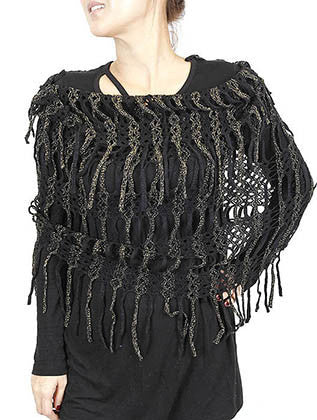 SCARF   KINTTED  JTF99862BLK - Scarvesnthangs
 - 3