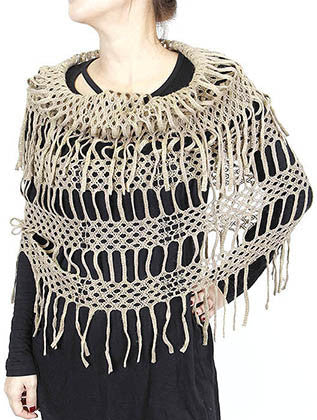 SCARF   KINTTED  JTF99862BRO - Scarvesnthangs
 - 3