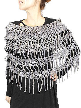 SCARF   KINTTED  JTF99862GRY - Scarvesnthangs
 - 3