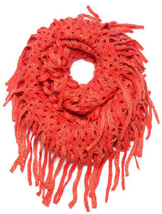 SCARF   KINTTED  JTF99862PNK - Scarvesnthangs
 - 1
