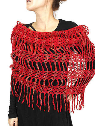 SCARF   KINTTED  JTF99862RED - Scarvesnthangs
 - 3