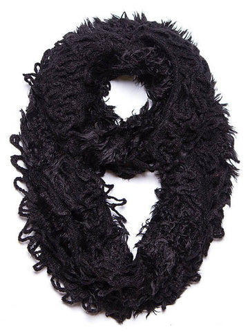 SCARF   LOOPY KNITTED  JTF99863BLK - Scarvesnthangs
 - 2
