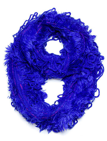 SCARF   LOOPY KNITTED  JTF99863BLU - Scarvesnthangs
 - 2