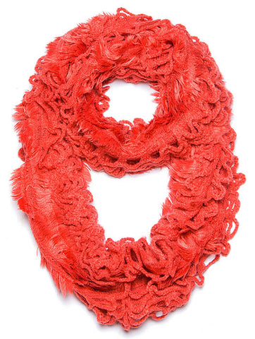 SCARF   LOOPY KNITTED  JTF99863ORG - Scarvesnthangs
 - 2