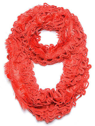SCARF   LOOPY KNITTED  JTF99863ORG
