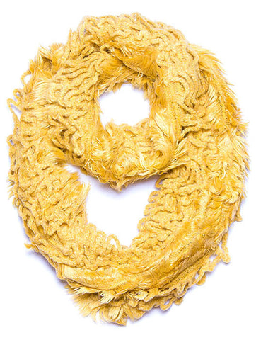 SCARF   LOOPY KNITTED  JTF99863YEW - Scarvesnthangs
 - 2
