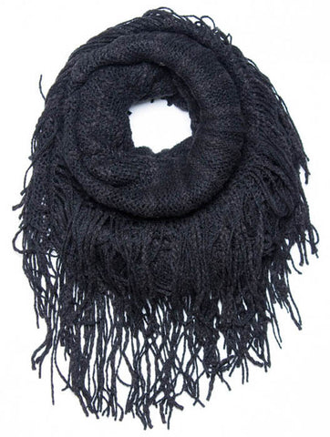 SCARF   KNITTED  JTF99866BLK - Scarvesnthangs
 - 2