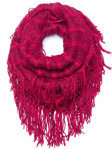 SCARF   KNITTED  JTF99866RED - Scarvesnthangs
 - 2