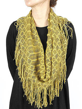 SCARF   KNITTED  JTF99866YEW - Scarvesnthangs
 - 3