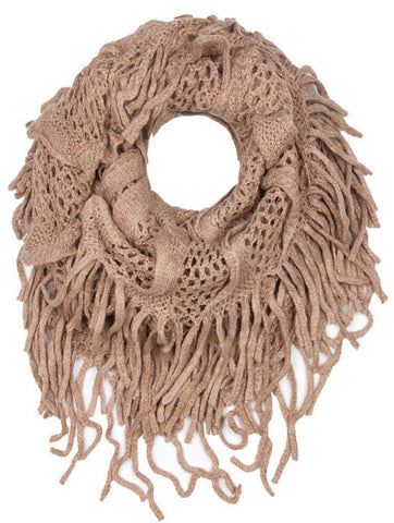 SCARF   KNITTED  JTF99867BRO - Scarvesnthangs
 - 2