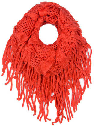 SCARF   KNITTED  JTF99867PNK - Scarvesnthangs
 - 1