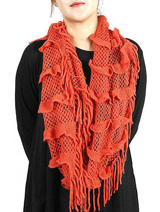 SCARF   KNITTED  JTF99867PNK - Scarvesnthangs
 - 3