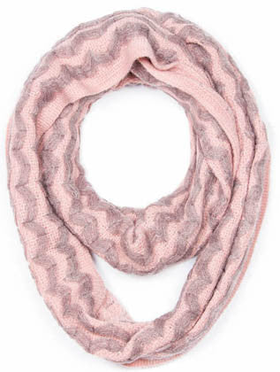 SCARF   KNITTED  JTF99873PNK - Scarvesnthangs
 - 1