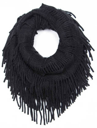 SCARF   INFINITY KNIT  JTF99877BLK - Scarvesnthangs
 - 1