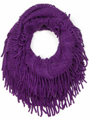 SCARF   INFINITY KNIT  JTF99877PUR - Scarvesnthangs
 - 1