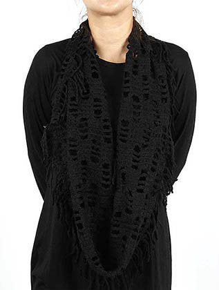 SCARF   KNITTED  JTF99880BLK - Scarvesnthangs
 - 3