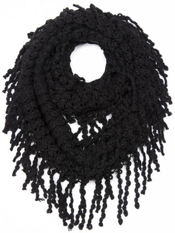 SCARF   KNITTED  JTF99881BLK - Scarvesnthangs
 - 2