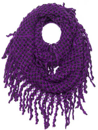 SCARF   KNITTED  JTF99881PUR