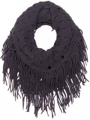 SCARF   KNITTED  JTF99882BLK - Scarvesnthangs
 - 1