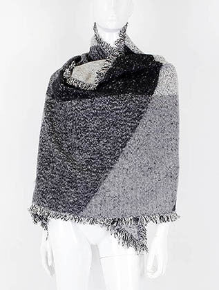 SCARF   CASHMERE FEEL  JTF99906BLK