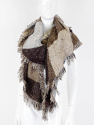 SCARF   CASHMERE FEEL  JTF99906BRO - Scarvesnthangs
 - 3