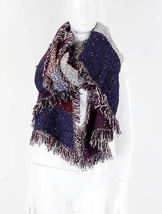 SCARF   CASHMERE FEEL  JTF99906BUR - Scarvesnthangs
 - 3