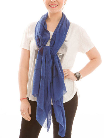 SCARF   STARBURST PRINT  JTF99921NVY - Scarvesnthangs
 - 2