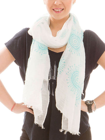 SCARF   SUNBURST PRINT  JTF99923MIN - Scarvesnthangs
 - 2