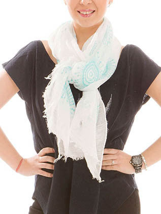SCARF   SUNBURST PRINT  JTF99923MIN - Scarvesnthangs
 - 3
