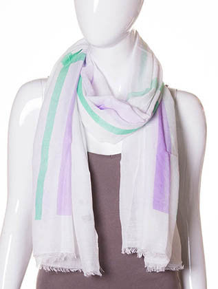 SCARF   STRIPED  JTF99927PUR